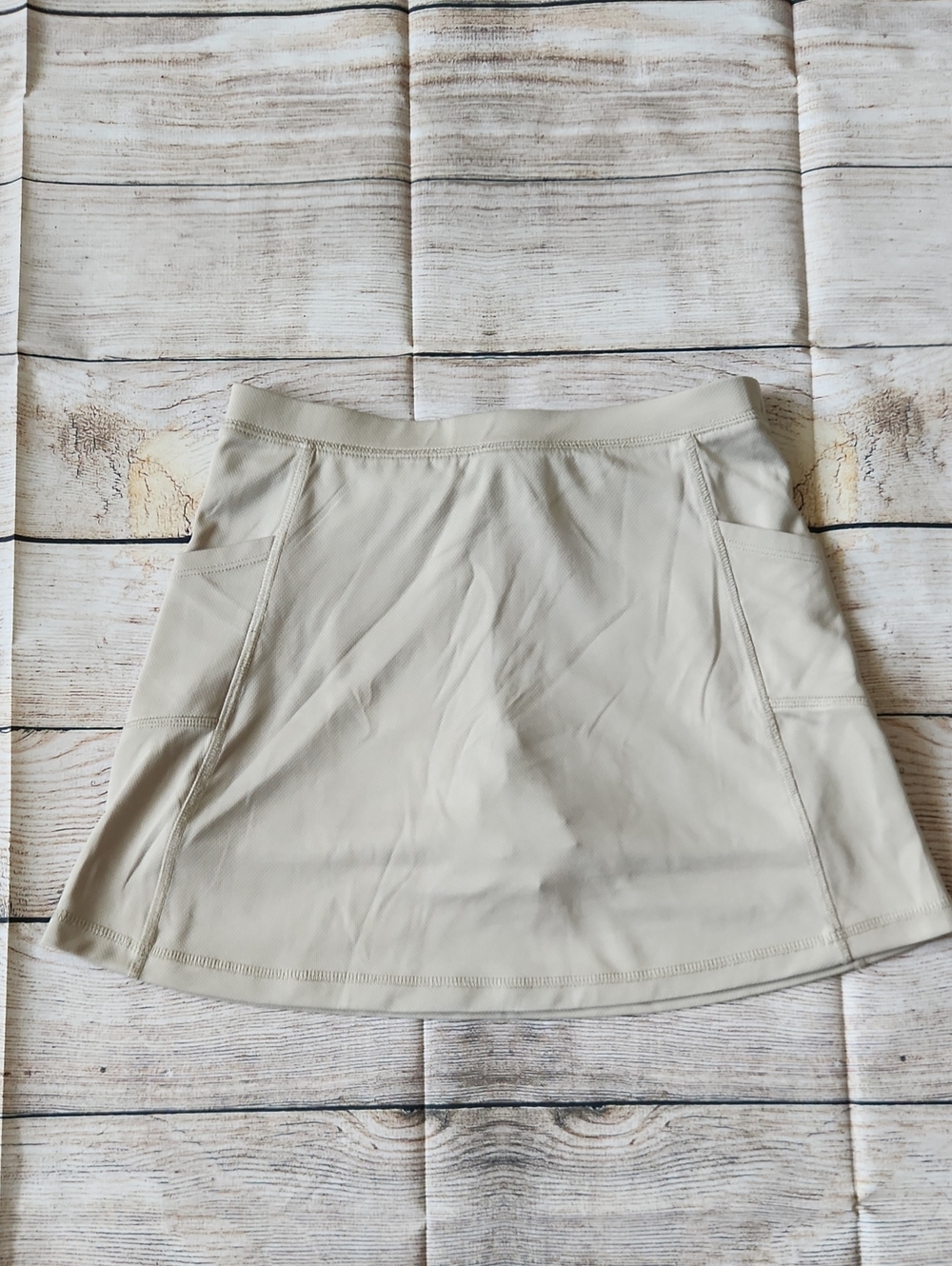 Wonder nation Light Beige Athletic Skort with Side Pockets